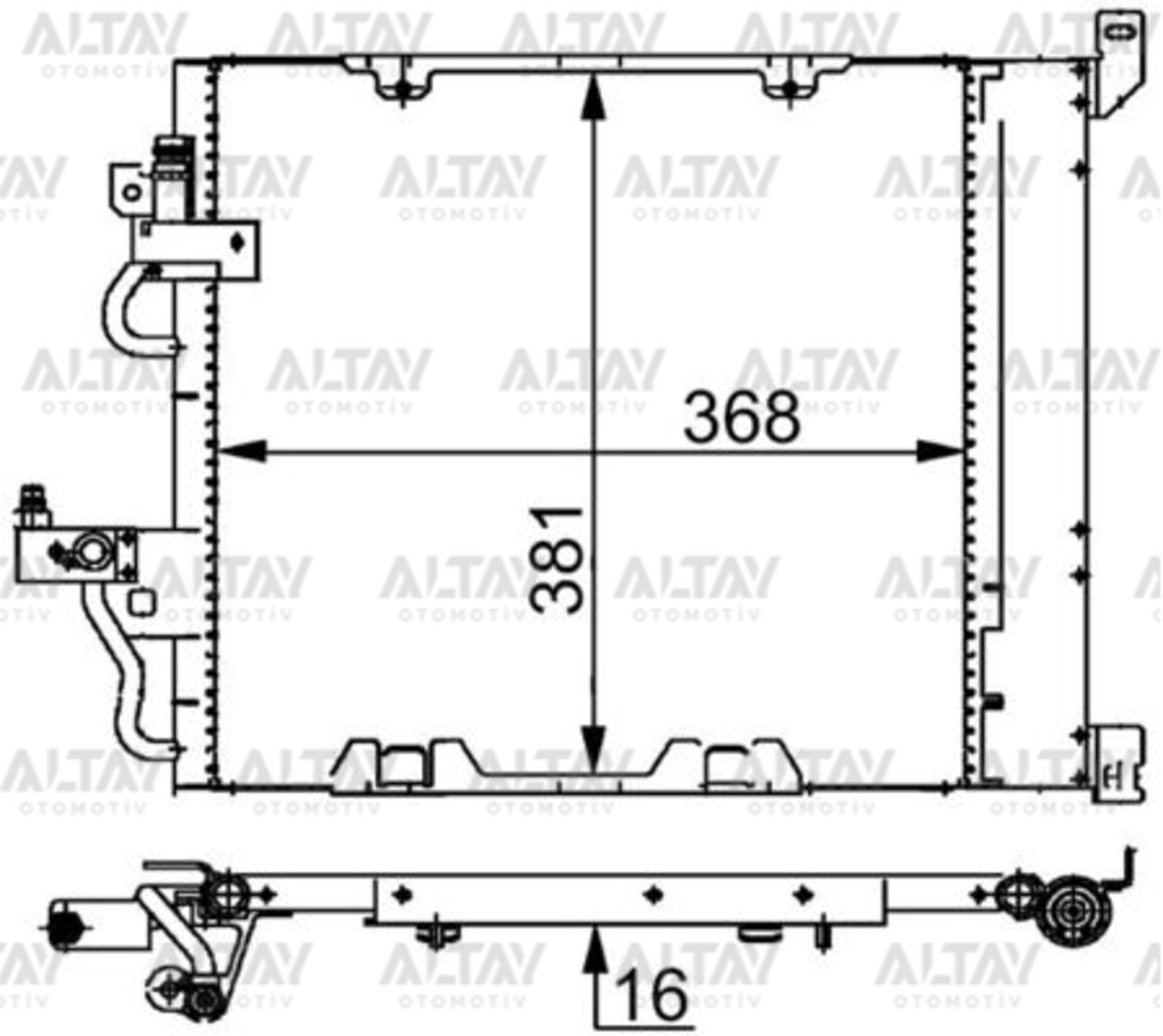 Opel Astra Klima Radyatörü Radyatör H Z13dth-z17dth-z19dtj Uzun Tip OEM 1850099
